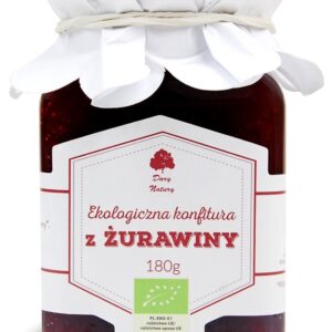 KONFITURA Z ŻURAWINY BIO 180 g - DARY NATURY