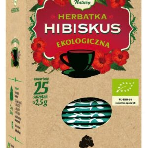 HERBATKA HIBISKUS BIO (25 x 2,5 g) 62,5 g - DARY NATURY