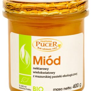 MIÓD WIELOKWIATOWY BIO 400 g - PASIEKA PUCER