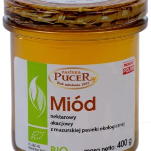 MIÓD AKACJOWY  BIO 400 g - PASIEKA PUCER