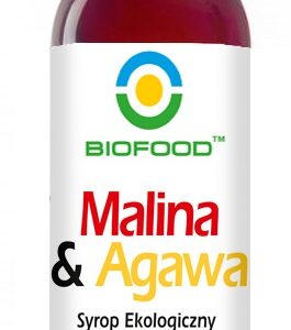SYROP MALINA Z AGAWĄ BIO 250 ml - BIOFOOD