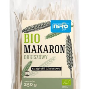 MAKARON (ORKISZOWY) SPAGHETTI LUKSUSOWY BIO 250 g - NIRO