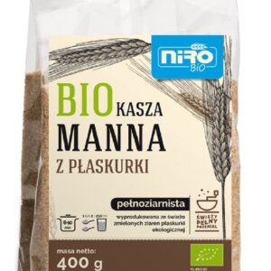 KASZA MANNA Z PŁASKURKI BIO 400 g - NIRO