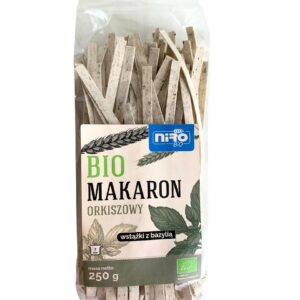 MAKARON (ORKISZOWY Z BAZYLIĄ) WSTĄŻKI BIO 250 g - NIRO