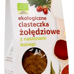 CIASTKA ŻOŁĘDZIOWE Z NASIONAMI KONOPI BIO 100 g - DARY NATURY
