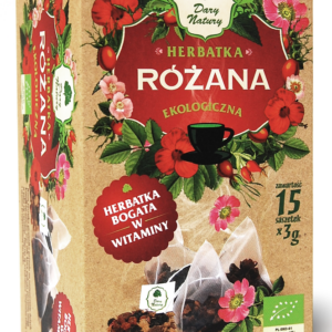 HERBATKA RÓŻANA PIRAMIDKI BIO (15 x 3 g) 45 g - DARY NATURY
