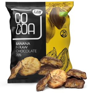 BANANY W CZEKOLADZIE SUROWEJ BIO 70 g - COCOA