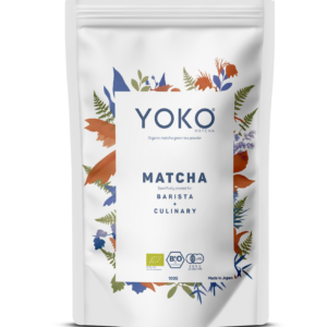 HERBATA ZIELONA MATCHA JAPOŃSKA BARISTA + KULINARNA BEZGLUTENOWA BIO 100 g - YOKO