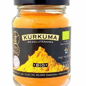 KURKUMA MIELONA BEZGLUTENOWA BIO 100 g - PIĘĆ PRZEMIAN