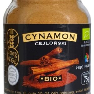 CYNAMON CEJLOŃSKI MIELONY BEZGLUTENOWY BIO 75 g - PIĘĆ PRZEMIAN