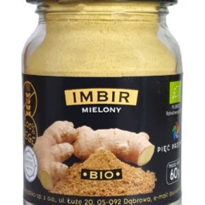 IMBIR MIELONY BEZGLUTENOWY BIO 60 g - PIĘĆ PRZEMIAN