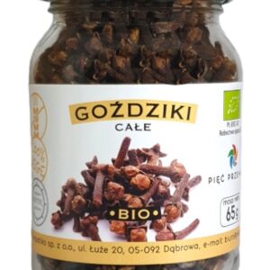 GOŹDZIKI CAŁE BEZGLUTENOWE BIO 65 g - PIĘĆ PRZEMIAN