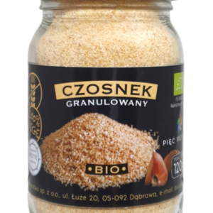 CZOSNEK GRANULOWANY BEZGLUTENOWY BIO 120 g - PIĘĆ PRZEMIAN