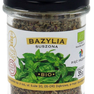 BAZYLIA SUSZONA BEZGLUTENOWA BIO 35 g - PIĘĆ PRZEMIAN