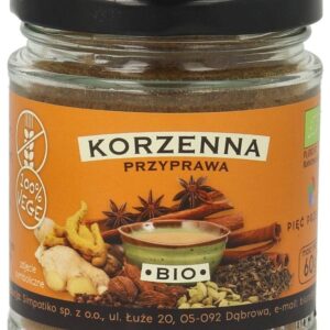 PRZYPRAWA KORZENNA BEZGLUTENOWA BIO 60 g - PIĘĆ PRZEMIAN