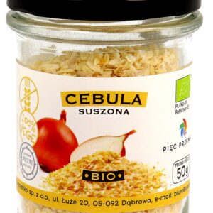CEBULA SUSZONA BEZGLUTENOWA BIO 50 g - PIĘĆ PRZEMIAN