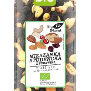 MIESZANKA STUDENCKA Z ŻURAWINĄ BIO 400 g - BIO PLANET