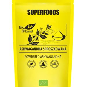 ASHWAGANDHA SPROSZKOWANA BIO 150 g - BIO PLANET SUPERFOODS