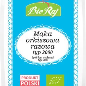 MĄKA ORKISZOWA RAZOWA TYP 2000 BIO (POLSKA) 1 kg - BIO RAJ