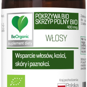 SKRZYP + POKRZYWA EKSTRAKT BIO 100 TABLETEK - BE ORGANIC