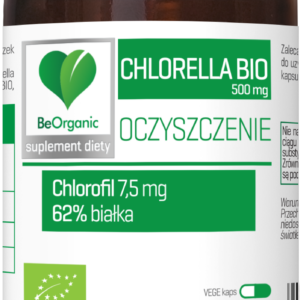 CHLORELLA BIO (500 mg) 50 KAPSUŁEK - BE ORGANIC