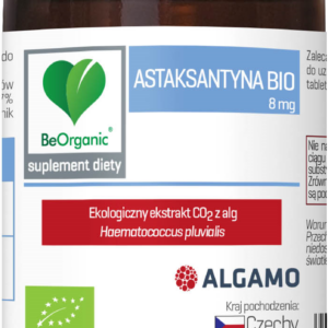 ASTAKSANTYNA EKSTRAKT BIO (8 mg) 30 KAPSUŁEK - BE ORGANIC