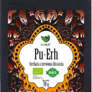 HERBATA CZERWONA LIŚCIASTA PU ERH BIO 70 g - ECOBLIK