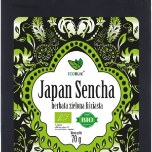 HERBATA ZIELONA LIŚCIASTA SENCHA JAPOŃSKA BIO 70 g - ECOBLIK