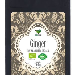 HERBATA CZARNA LIŚCIASTA IMBIROWA BIO 100 g - ECOBLIK