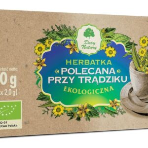 HERBATKA POLECANA PRZY TRĄDZIKU BIO (25 x 2 g) 50 g - DARY NATURY
