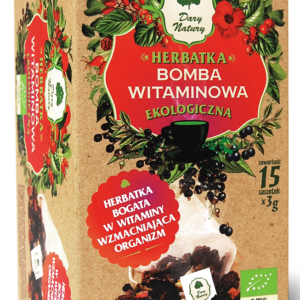HERBATKA BOMBA WITAMINOWA PIRAMIDKI BIO (15 x 3 g) 45 g - DARY NATURY