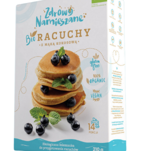 MIESZANKA NA RACUCHY Z MĄKĄ KOKOSOWĄ BEZGLUTENOWA BIO 210 g - ZDROWO NAMIESZANE