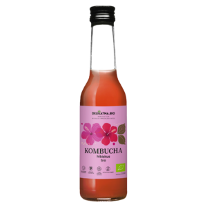 KOMBUCHA Z HIBISKUSEM BIO 270 ml - DELIKATNA