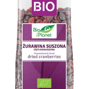 ŻURAWINA SUSZONA CIĘTA NIESŁODZONA BIO 100 g - BIO PLANET