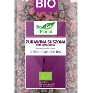 ŻURAWINA SUSZONA CIĘTA NIESŁODZONA BIO 400 g - BIO PLANET