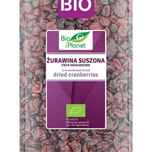 ŻURAWINA SUSZONA CIĘTA NIESŁODZONA BIO 1 kg - BIO PLANET