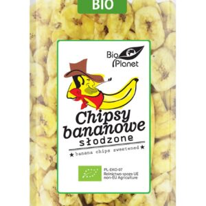 CHIPSY BANANOWE SŁODZONE BIO 350 g - BIO PLANET
