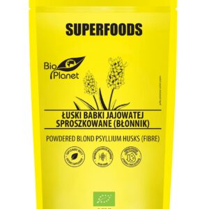 ŁUSKI BABKI JAJOWATEJ SPROSZKOWANE (BŁONNIK) BIO 150 g - BIO PLANET SUPERFOODS