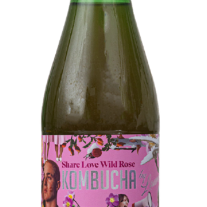 KOMBUCHA Z SOKIEM Z DZIKIEJ RÓŻY (SHARE LOVE WILD ROSE) BIO 330 ml - KOMBUCHA BY LAURENT (PRODUKT SEZONOWY)