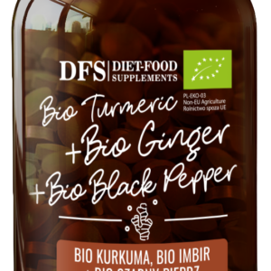 KURKUMA - IMBIR - PIPERYNA BIO 60 TABLETEK - DIET-FOOD