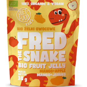 ŻELKI MANGO - JABŁKO BEZ ŻELATYNY BIO 30 g - DIET-FOOD (FRED THE SNAKE)