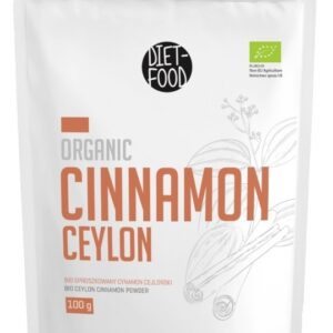 CYNAMON CEJLOŃSKI MIELONY BIO 100 g - DIET-FOOD