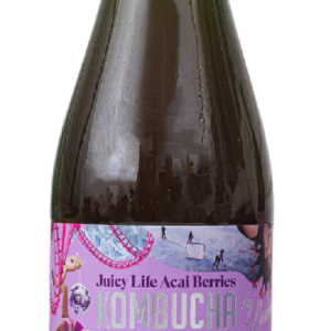 KOMBUCHA O SMAKU JAGÓD ACAI (JUICY LIFE ACAI BERRIES) BIO 330 ml - KOMBUCHA BY LAURENT (PRODUKT SEZONOWY)