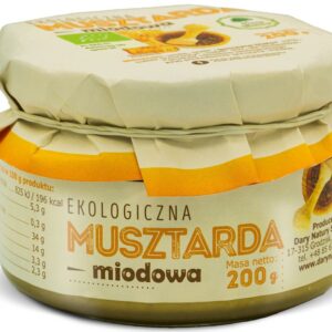 MUSZTARDA MIODOWA BIO 200 g - DARY NATURY