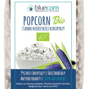 POPCORN (ZIARNO KUKURYDZY NIEBIESKIEJ) BEZGLUTENOWE BIO 350 g - BLUECORN