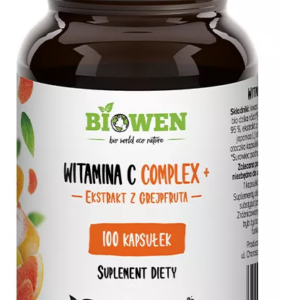 WITAMINA C COMPLEX+ BEZGLUTENOWA 100 KAPSUŁEK - BIOWEN