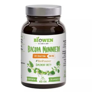 BACOPA MONNIERI EKSTRAKT (300 mg) BEZGLUTENOWY 120 KAPSUŁEK - BIOWEN