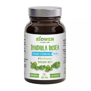 RHODIOLA - RÓŻENIEC GÓRSKI EKSTRAKT (420 mg) BEZGLUTENOWY 60 KAPSUŁEK - BIOWEN