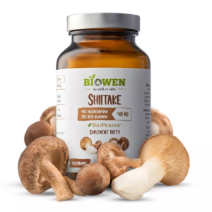 GRZYBY SHIITAKE EKSTRAKT (400 mg) BEZGLUTENOWY 90 KAPSUŁEK - BIOWEN