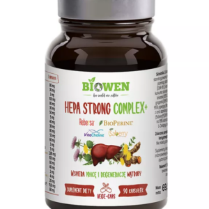 KAPSUŁKI NA WSPARCIE WĄTROBY HEPA STRONG COMPLEX+ 90 szt. - BIOWEN
